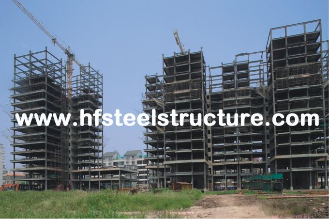 Da construção de aço de aço do Multi-Andar da construção do arranha-céus galvanização elétrica e moedura, perfuração, Tiro-Soprando 0